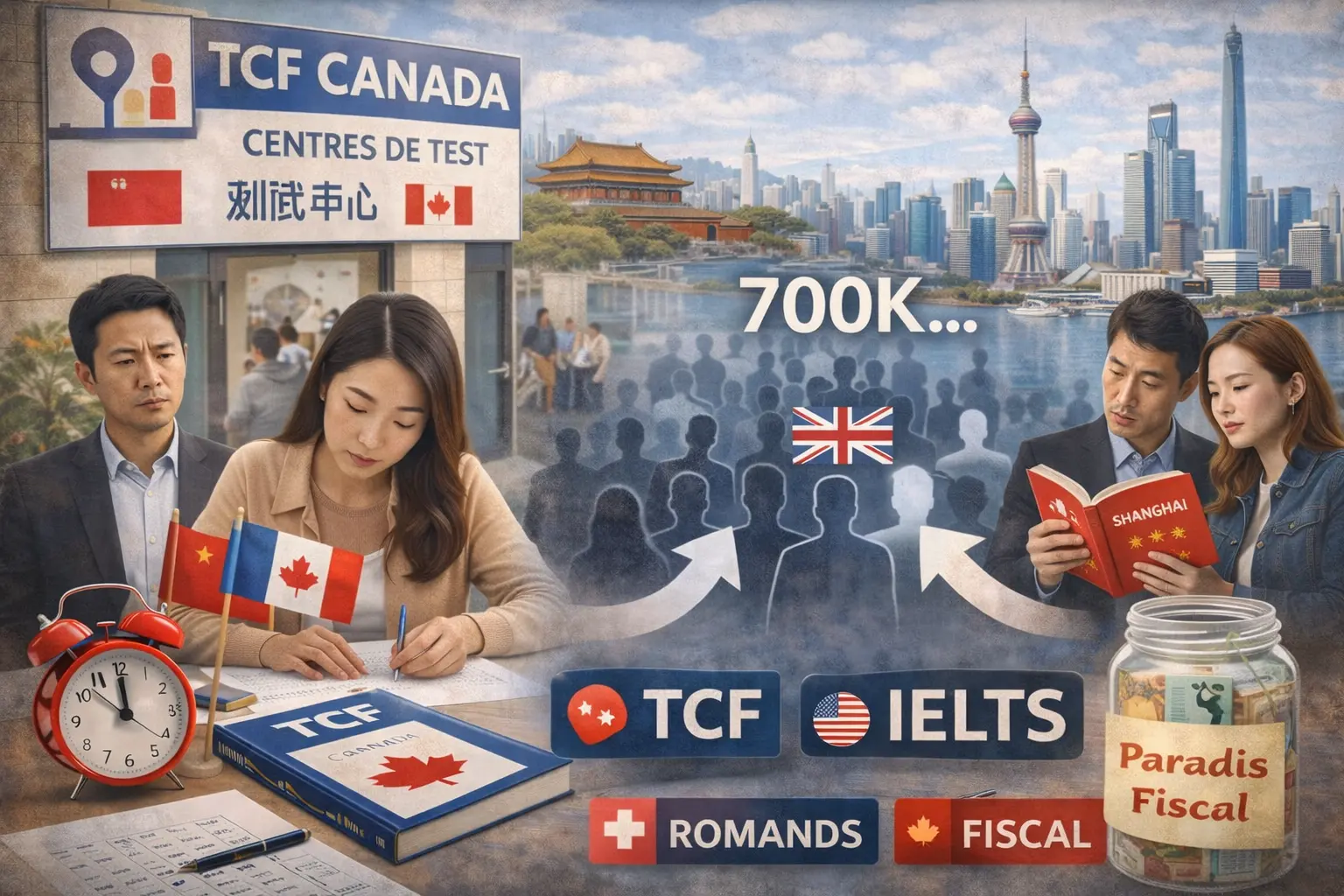 TCF Canada en Chine 2026 : Centres Beijing , Shanghai, Défi Mandarin : Français, Stratégie Contournement 700K Candidats Anglophones